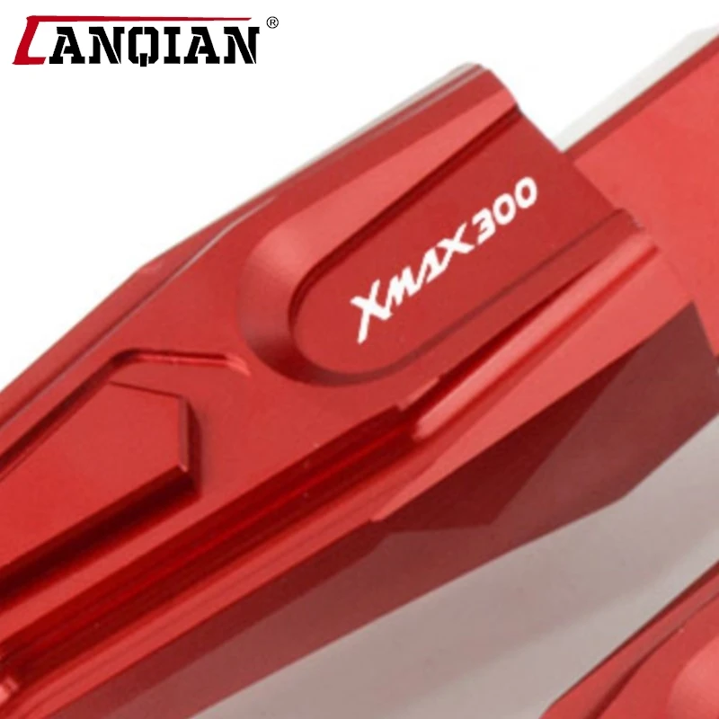 Фото Задние подножки XMAX300 для YAMAHA XMAX 250 300 xmax300 2017-2024 2025, подставка для пассажирских ног с ЧПУ, аксессуары для педалей №1