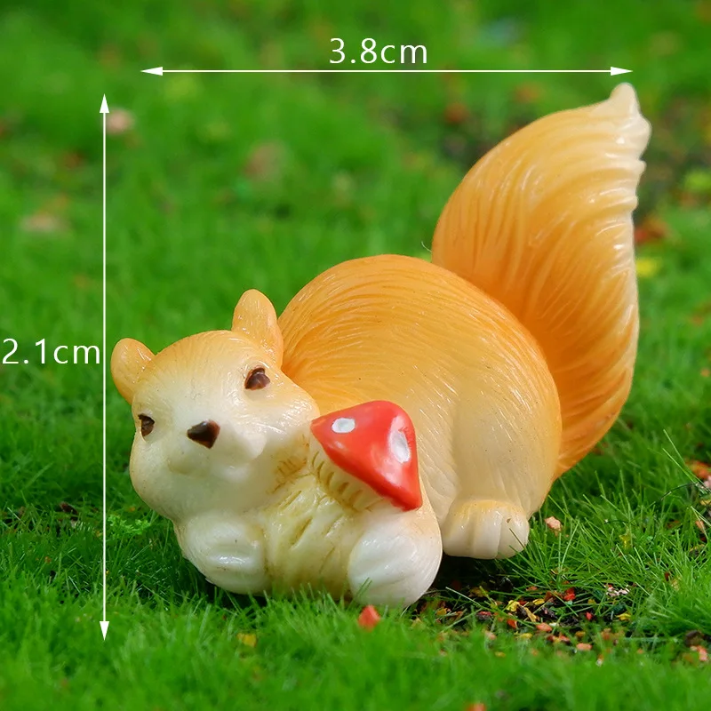 MOONBIFFY Милый мультяшный белка настольный орнамент