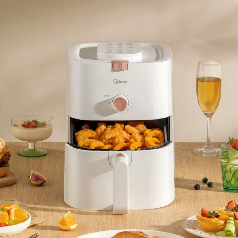 Midea Air Fryer Household 4L Household Fryer Low Oil Light Fat Non Sticky Air Oven French Fries Electromechanical Fryer 220V