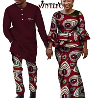 african clothes for couples ankara print african skirt and top set and dashiki men suits african print clothes for lovers wyq697