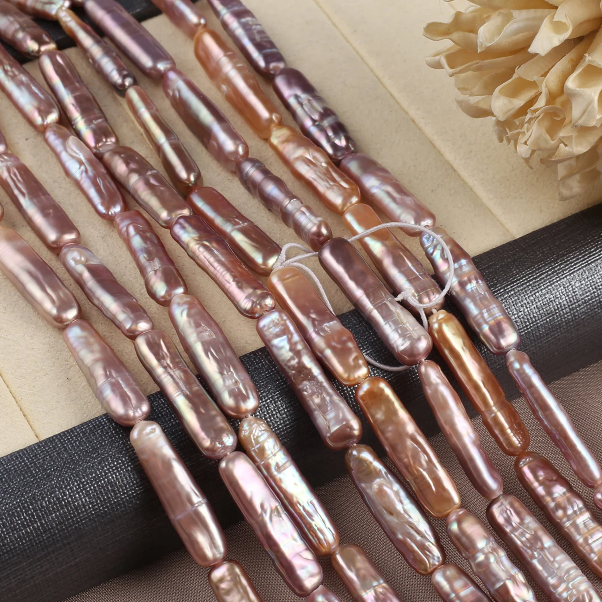 Natural Baroque Pearl Bead Stick Shape Loose Spacer Bead for Jewelry Making Diy Women Necklace Bracelet Accessories