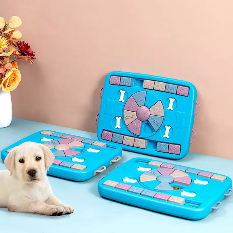 

Dog Puzzle Toys Slow Feeder Interactive Increase Puppy IQ Food Dispenser Slowly Eating NonSlip Bowl Pet Cat Dogs Training Game