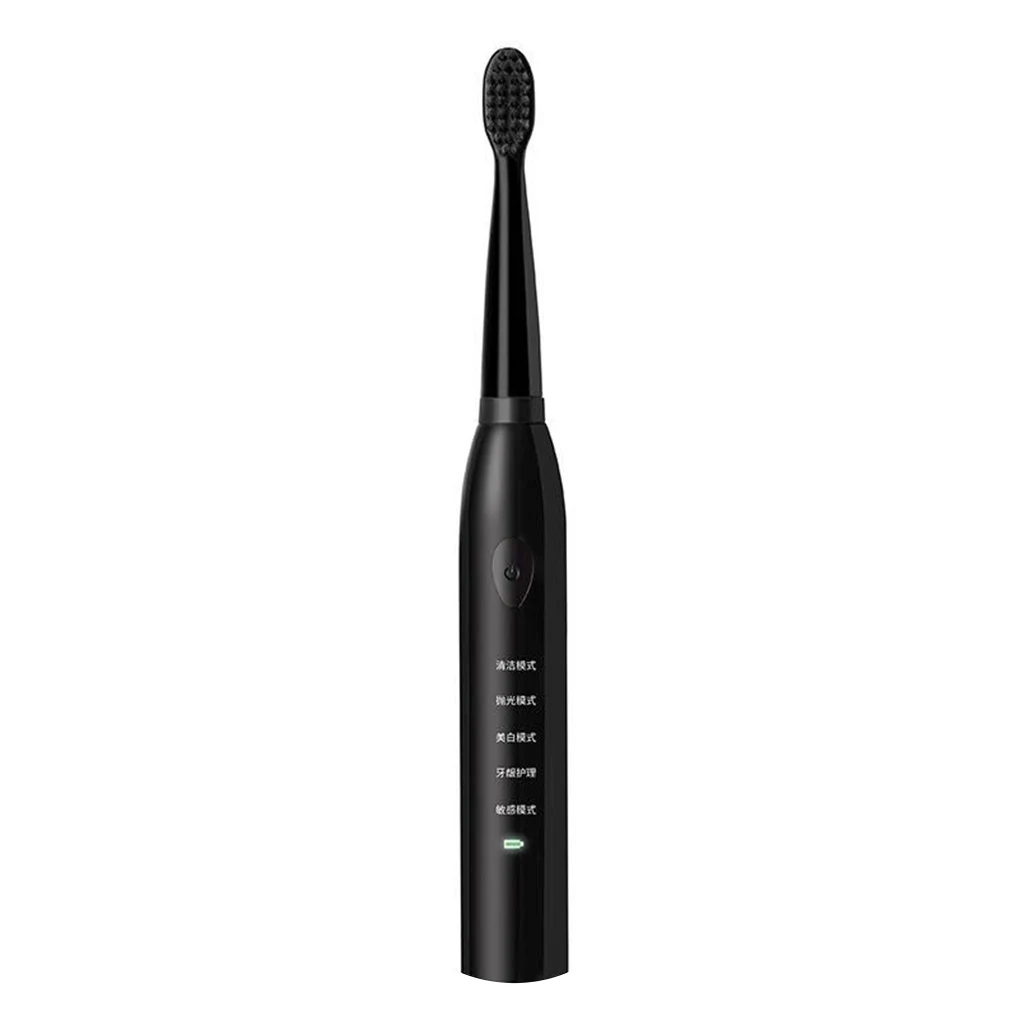 

Electric Toothbrush Adults Children Sonic Electric Toothbrush USB Charge Five Modes Waterproof 34,000 Vibration Sonic Toothbrush