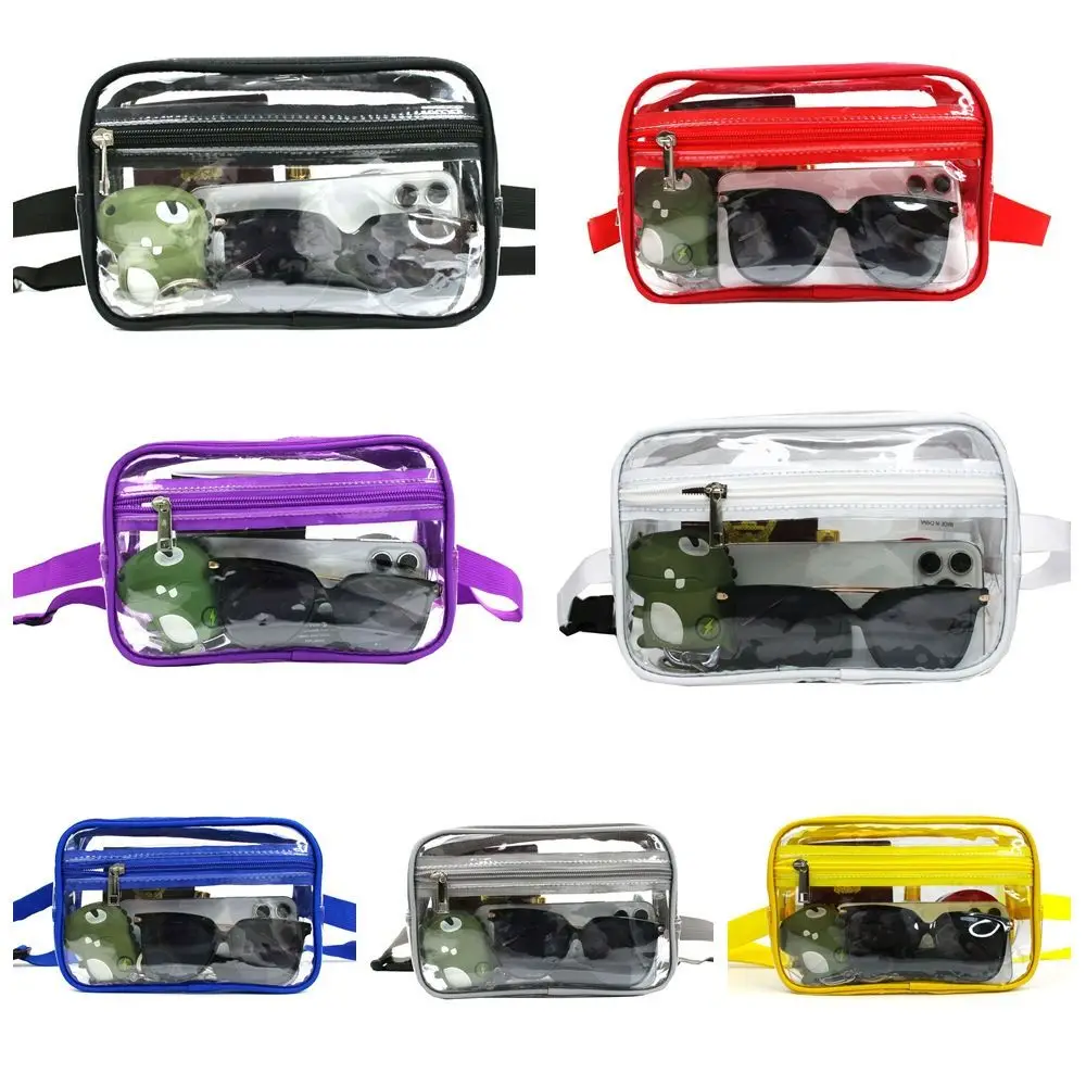 Casual Shoulder Bag Transparent Waist Phone Sport Woman Packs Chest PVC Men's Crossbody Travel