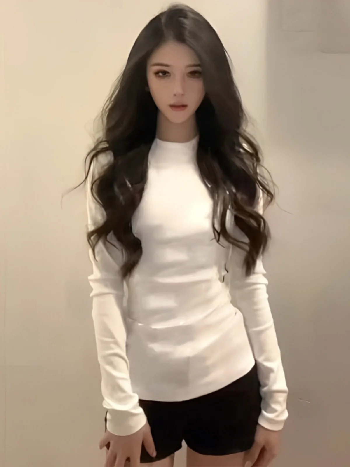 Женская нижняя рубашка Dralon осенне-зимняя внутренняя одежда утолщенная теплая