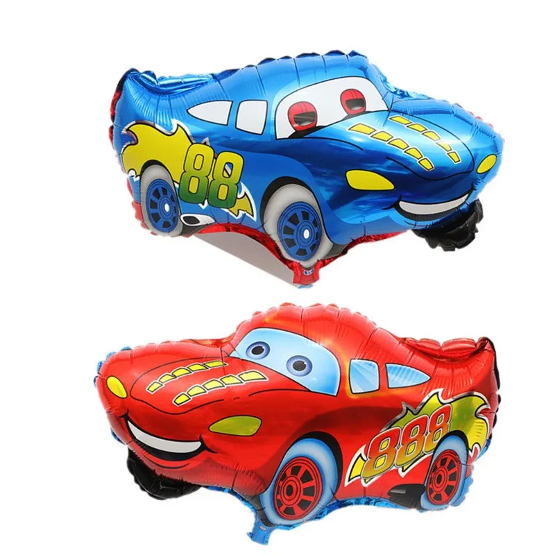 Набор мультяшных автомобильных фольгированных воздушных шаров большого размера