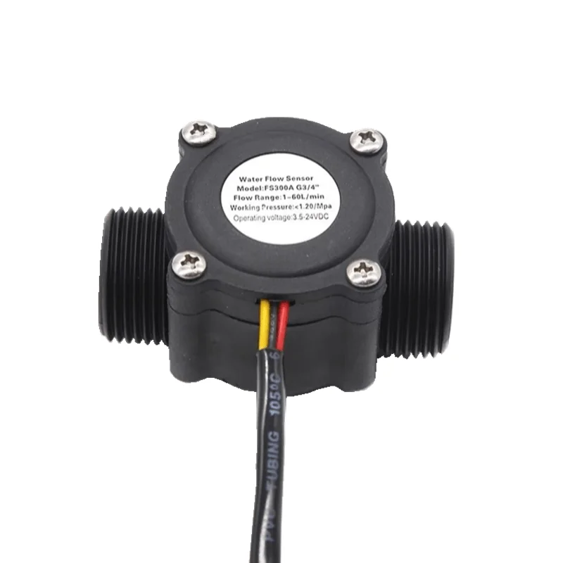 Новый 3 5 ~ 24Vdc FS300A G3/4 'ɽN20 труба расхода воды Датчик Холла расходомер 1-60 л/мин