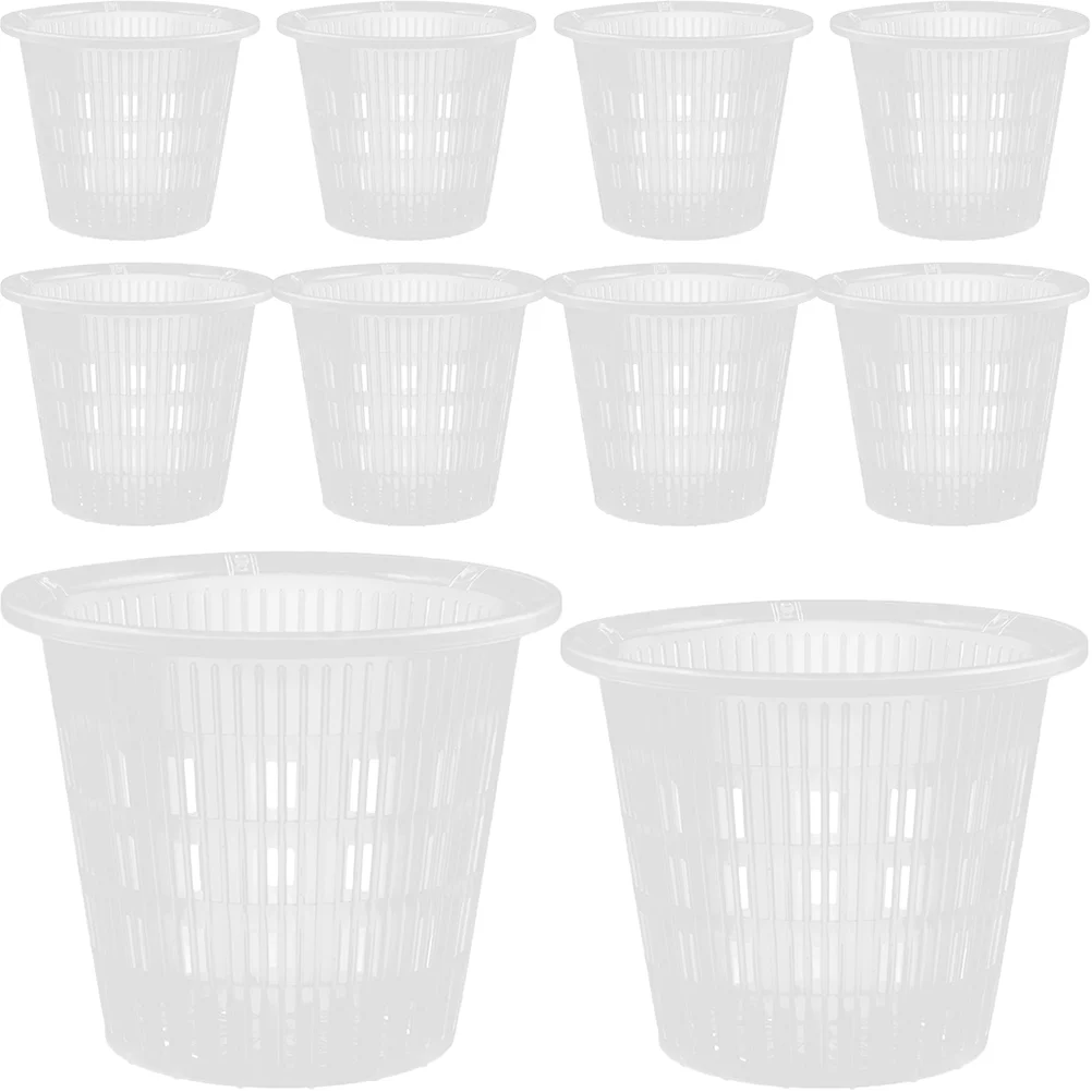 

Clear Tabletop Decors Breathable Flower Pots Gardening Nursery Plastic Containers Ventilation Planters Flowerpots Planting