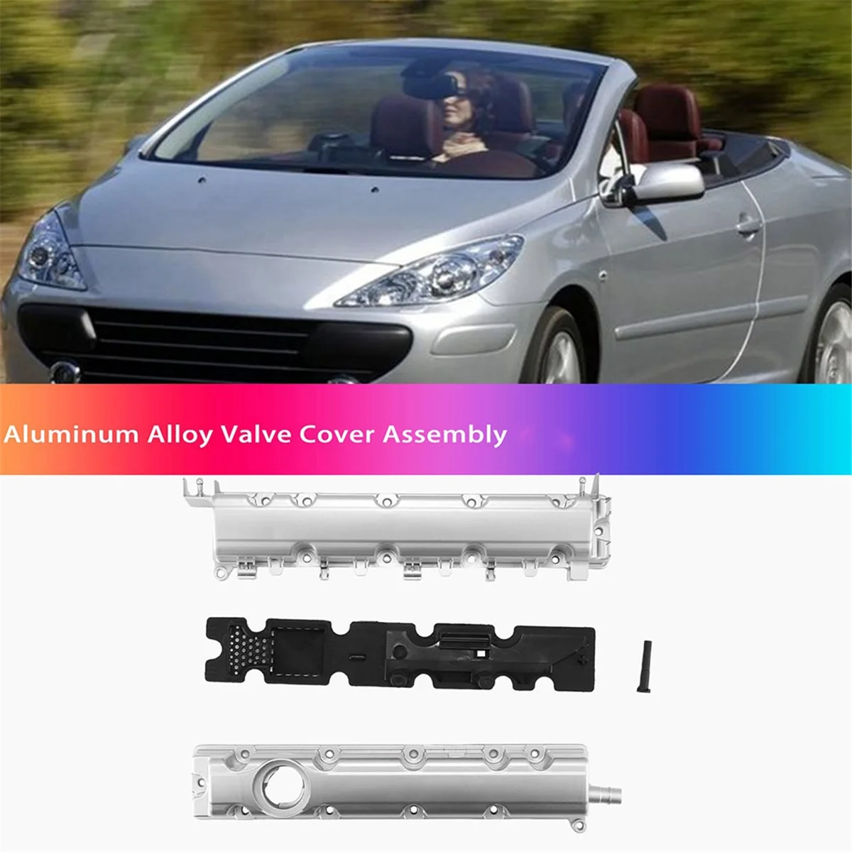 Новинка 0248P7 0248P 6 крышка клапана из алюминиевого сплава в сборе для Peugeot 307 307CC 308CC 308