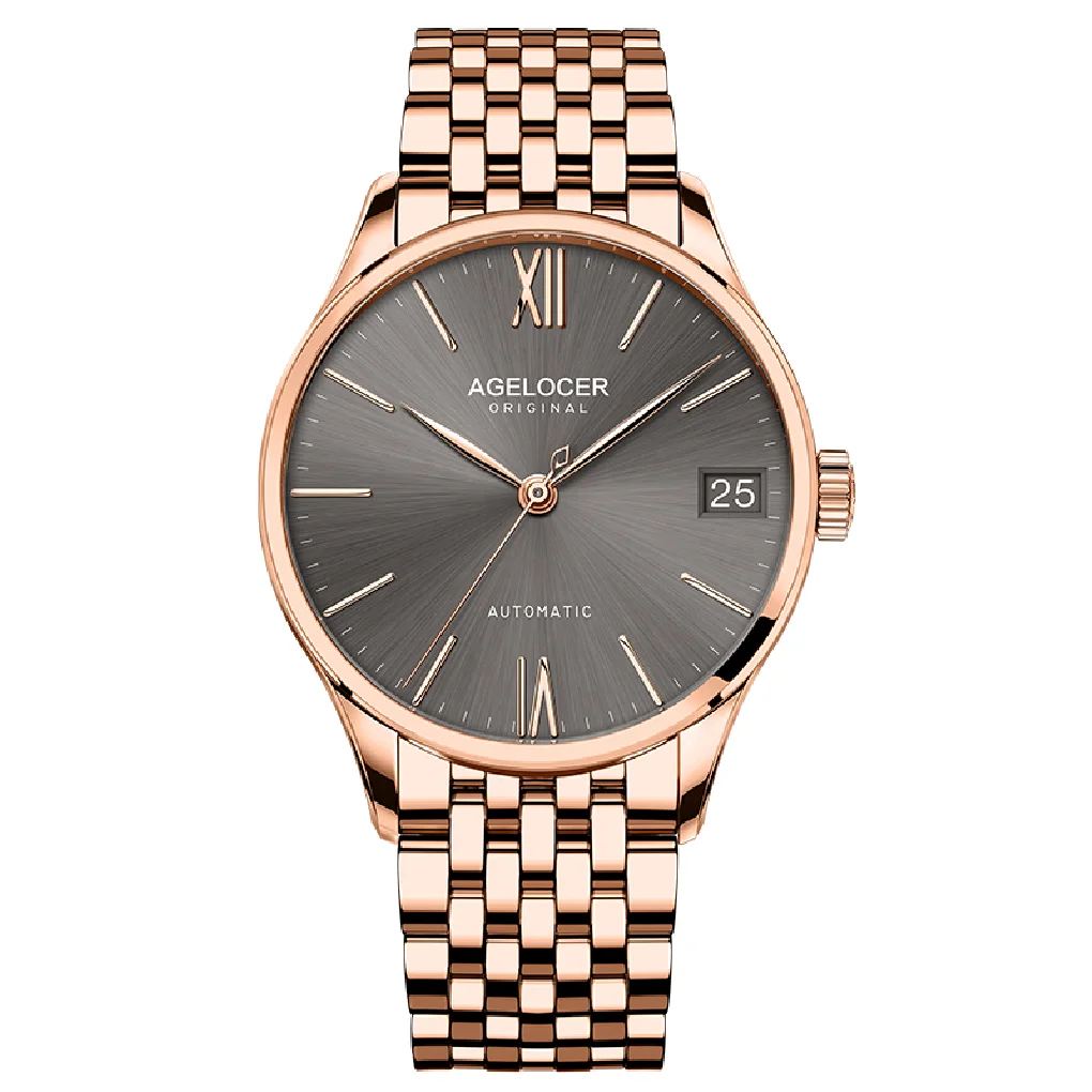 

Agelocer Design Top Brand Luxury Men Watches Automatic Gold Watch Men Power Reserve Waterproof Business Mechanical Wristwatch