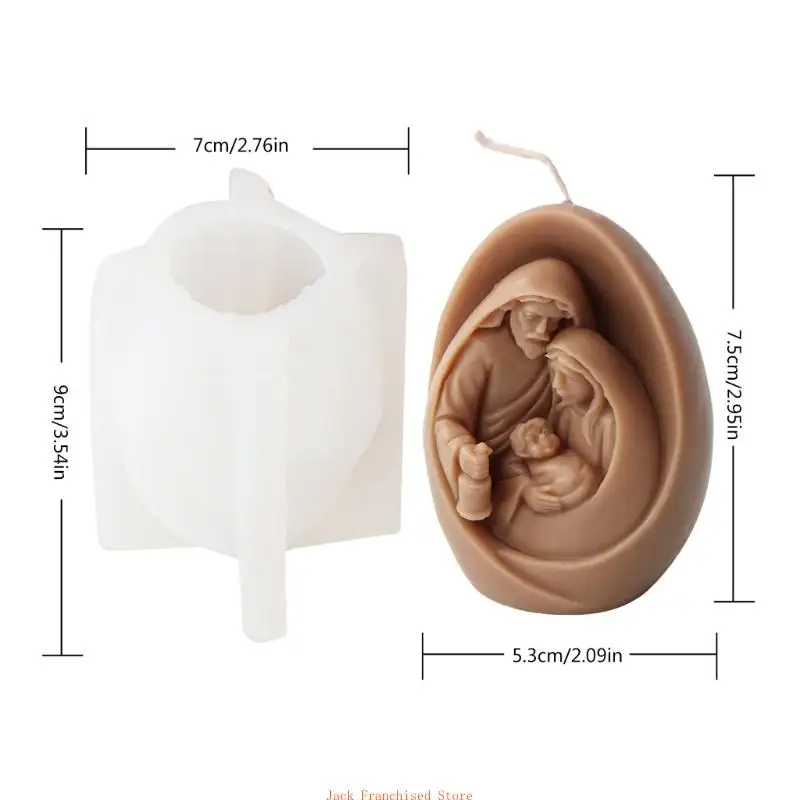 Форма для свечей Рождества Христова семья Иисуса силиконовая форма изготовления