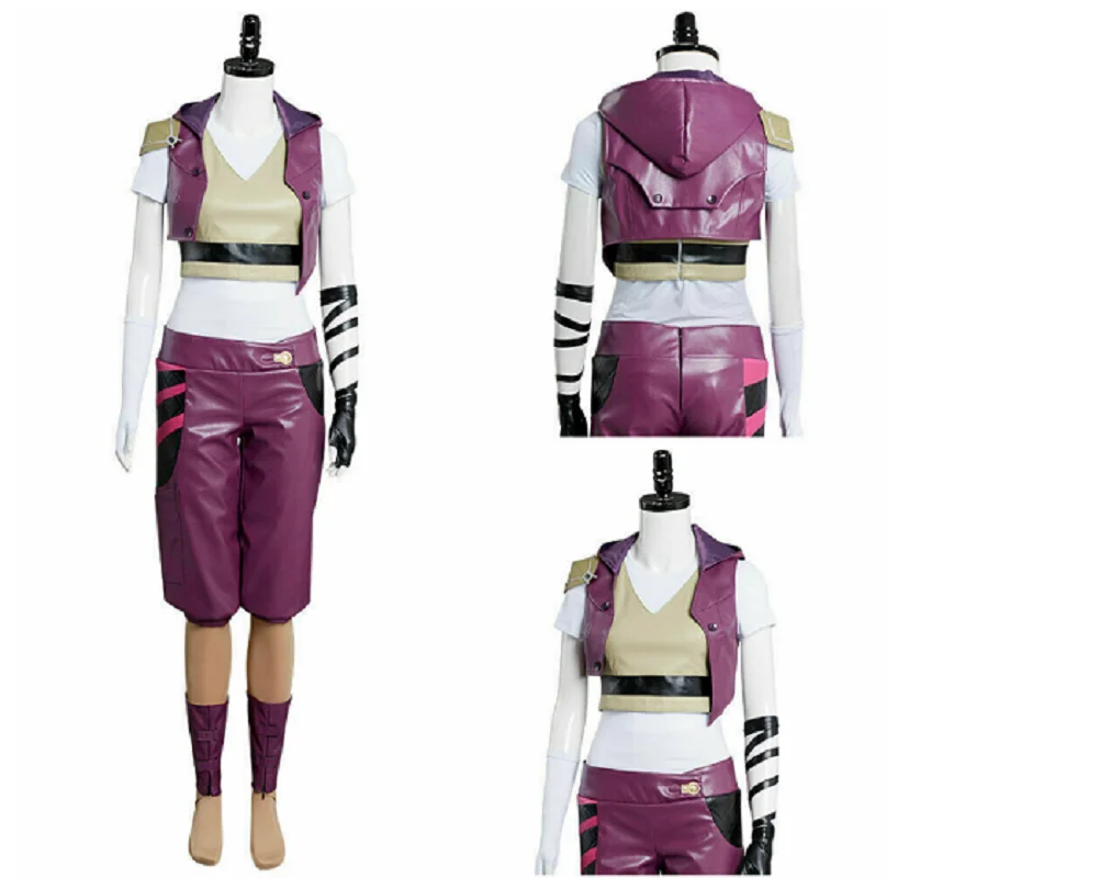 

Hot Selling League of Legends VI Cosplay Anime Game Costume Halloween Carnival Fantasy Carnival Sets for Adults
