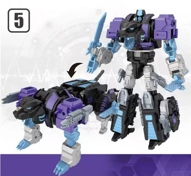 Фото TENGYANG Transformation DARK Predacons Комбинезоны Wars KO Transformation 5 в 1 Predaking G1 36 см БЕЗ КОРОБКИ №5