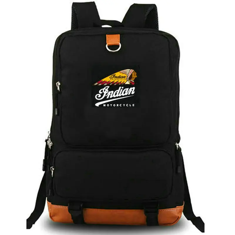 

Indian backpack Chief badge daypack Ride motorcycle schoolbag Love sport rucksack Satchel school bag Laptop day pack