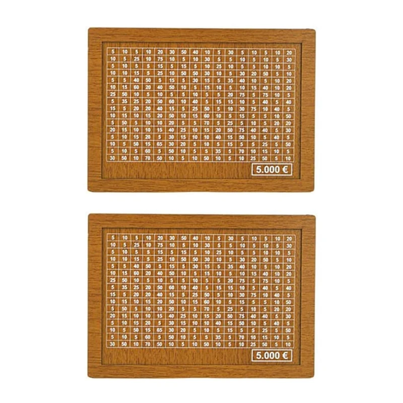 

2PCS Wooden Money Box - Reusable Money Box With Money Goals And Numbers