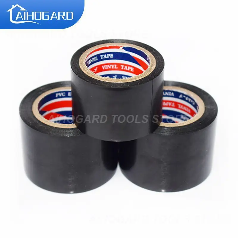 

Black Electrician Wire Insulation Flame Retardant Plastic Tape PVC Waterproof Tape Heat-resistant Plastic Wiring Tape