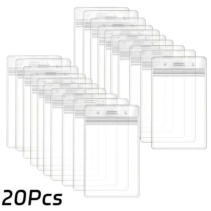 

30-1 шт., прозрачный виниловый пластиковый защитный чехол для удостоверения личности, защита для банковских кредитных карт, держатели для бейджей, водонепроницаемый чехол для хранения