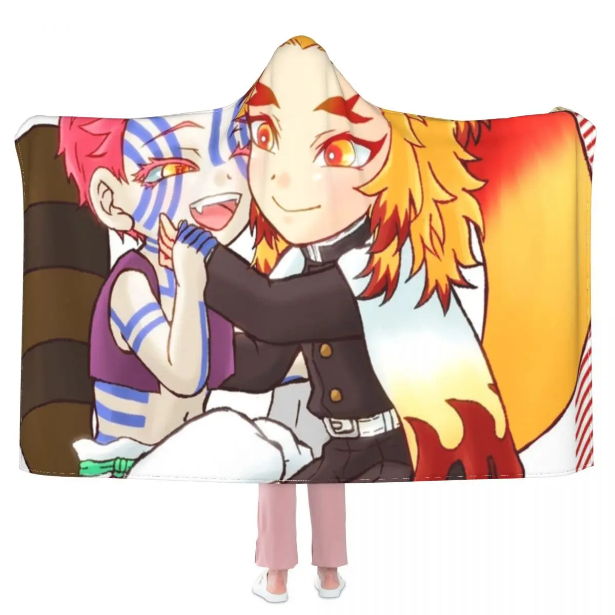 

Лучшее забавное одеяло-рассекающее демонов аказа киметасу из аниме «no Yaiba» с милым капюшоном Флисовое одеяло холодное мягкое модное покрыв...