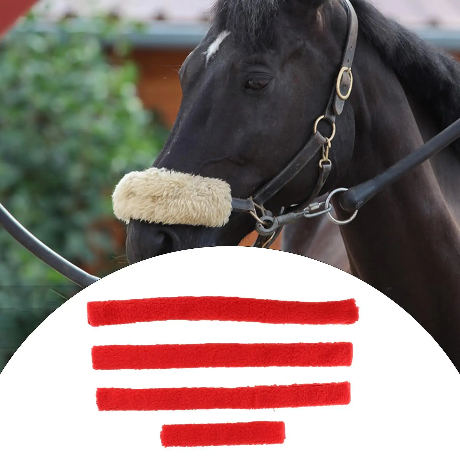 4 шт. сменный чехол для носового ремня лошади мягкие чехлы верховой езды
