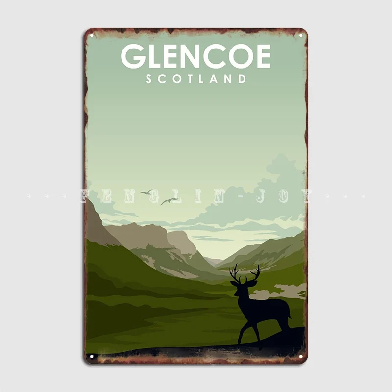 

Glencoe Scotland Poster Metal Sign Wall Funny Wall Mural Mural Painting Tin Sign Posters