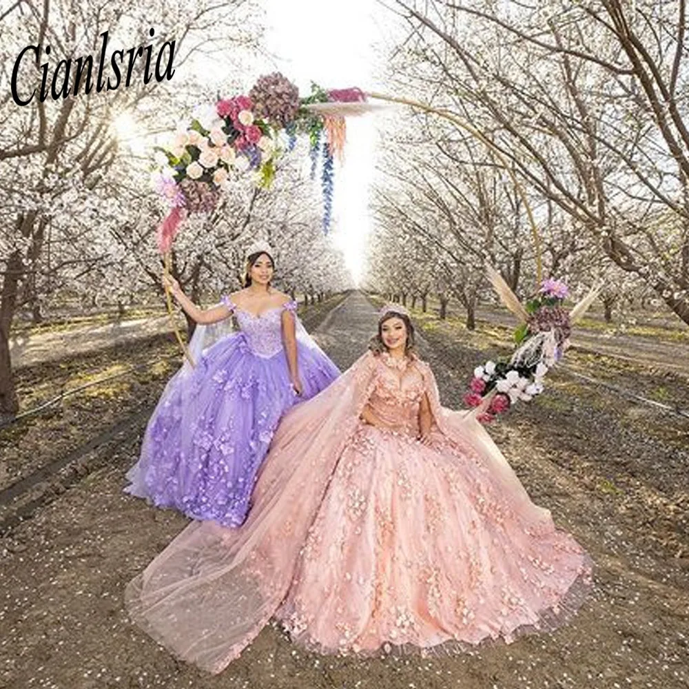 Роскошное бальное платье принцессы платья для Quinceanera 2022 Милые 15 праздничные