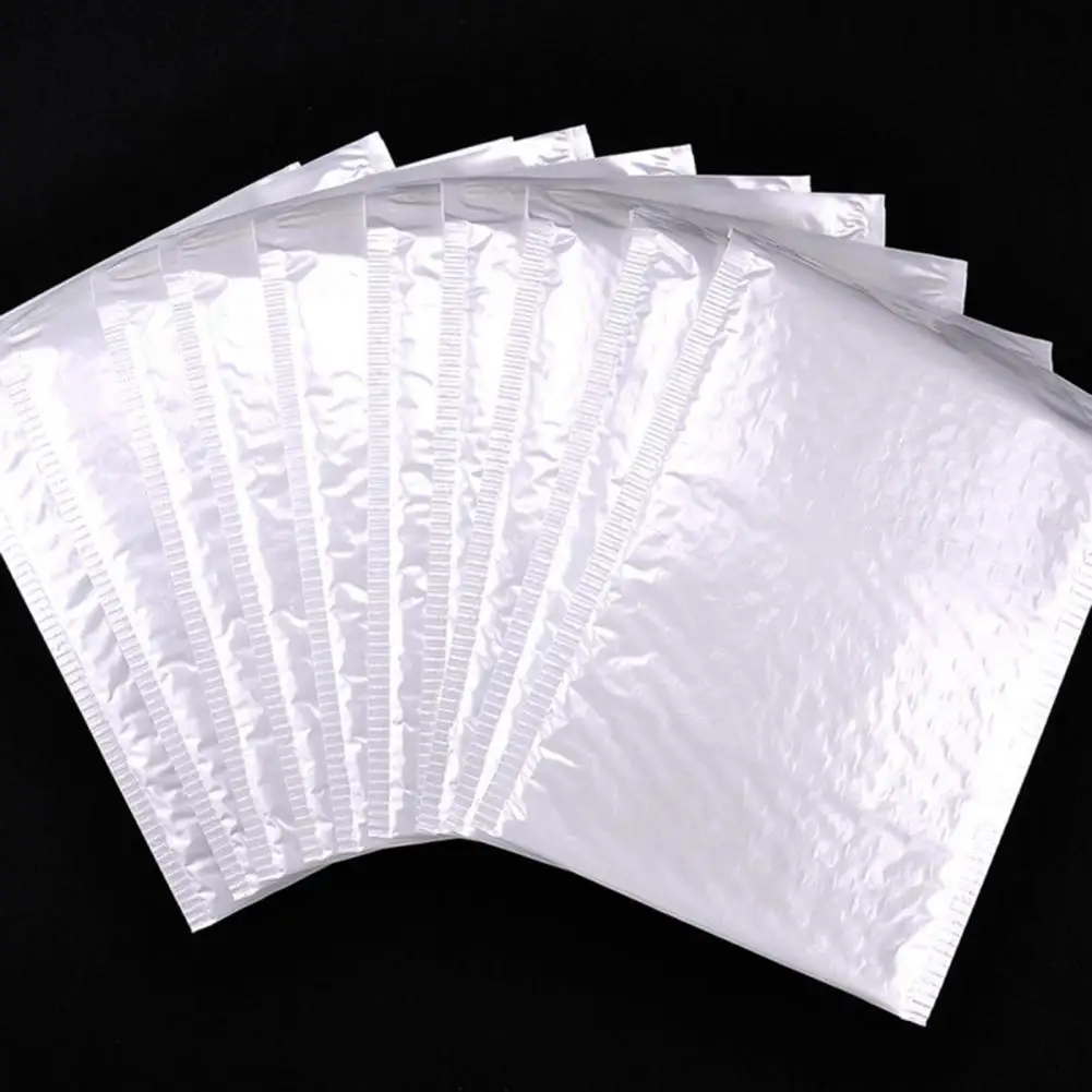 

10Pcs Poly Bubble Mailers Padded Envelopes Shipping Bags Self Seal Shockproof Shatter-proof Bubble Wrap Delivery Accessories