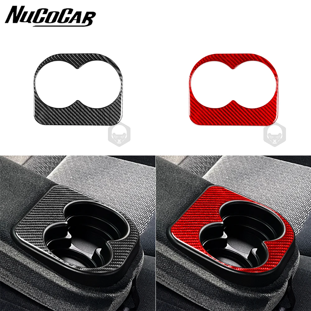 

Для Chevrolet Impala 2006-2013, держатель для задней чашки из углеродного волокна, декоративная наклейка, аксессуары для интерьера автомобиля, наклейка