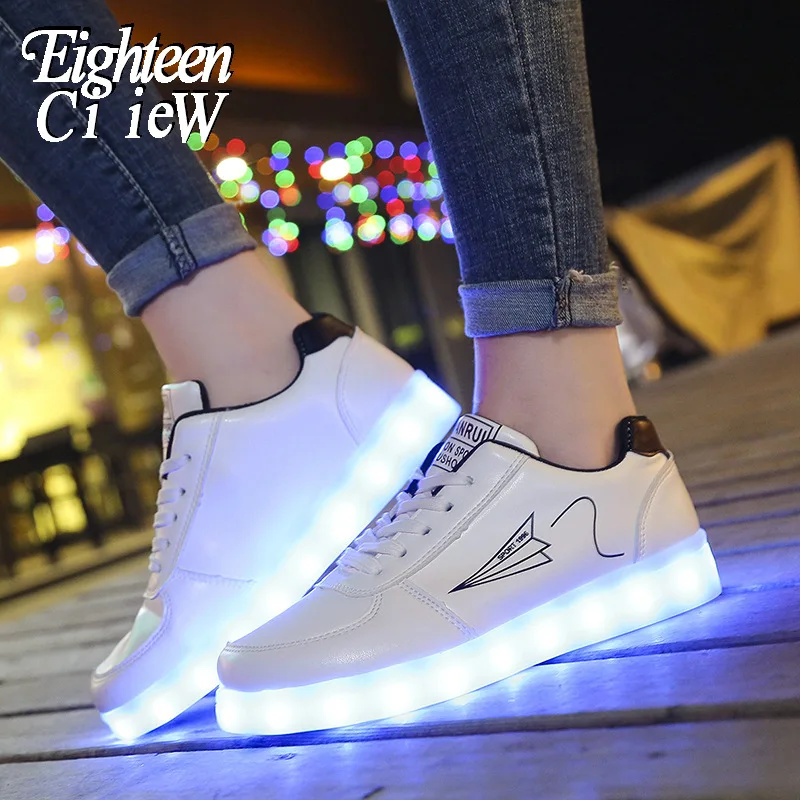 

Size 35-40 Male Sneakers Glowing Sneakers for Women Kids Luminous Shoes Boys Illuminated Sneakers Sport Shoes for Girls