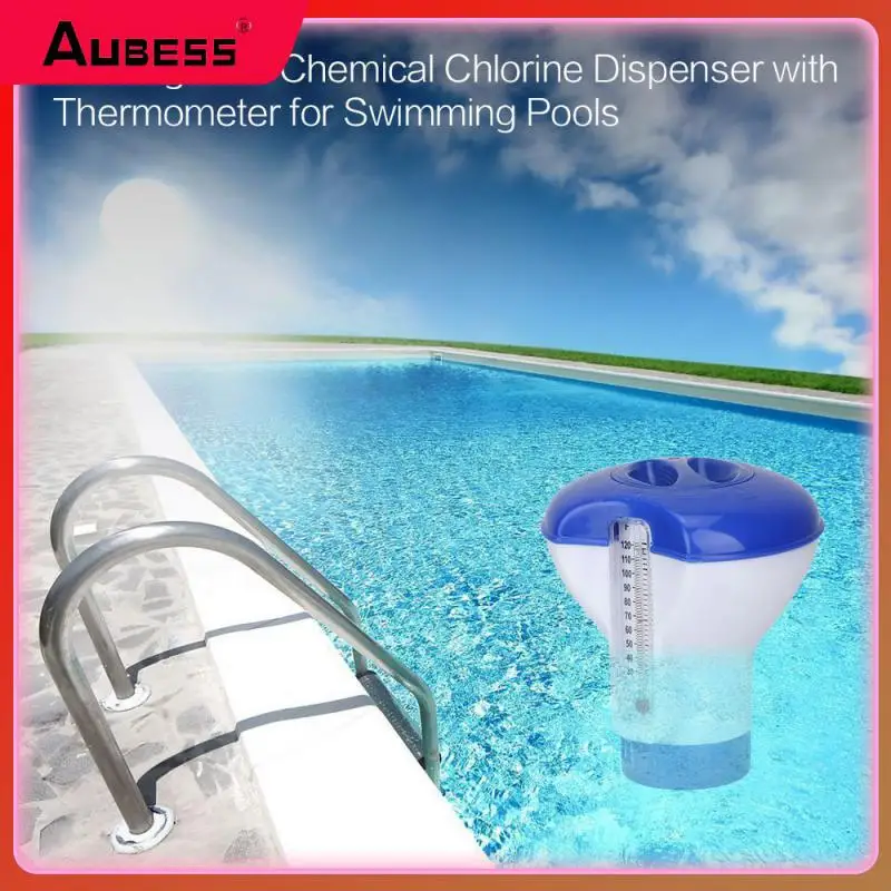 Pool Supply Town Floating Chlorine And Bromine Tabs Dispenser  Thermometer Accessories  Disinfection Automatic Applicator