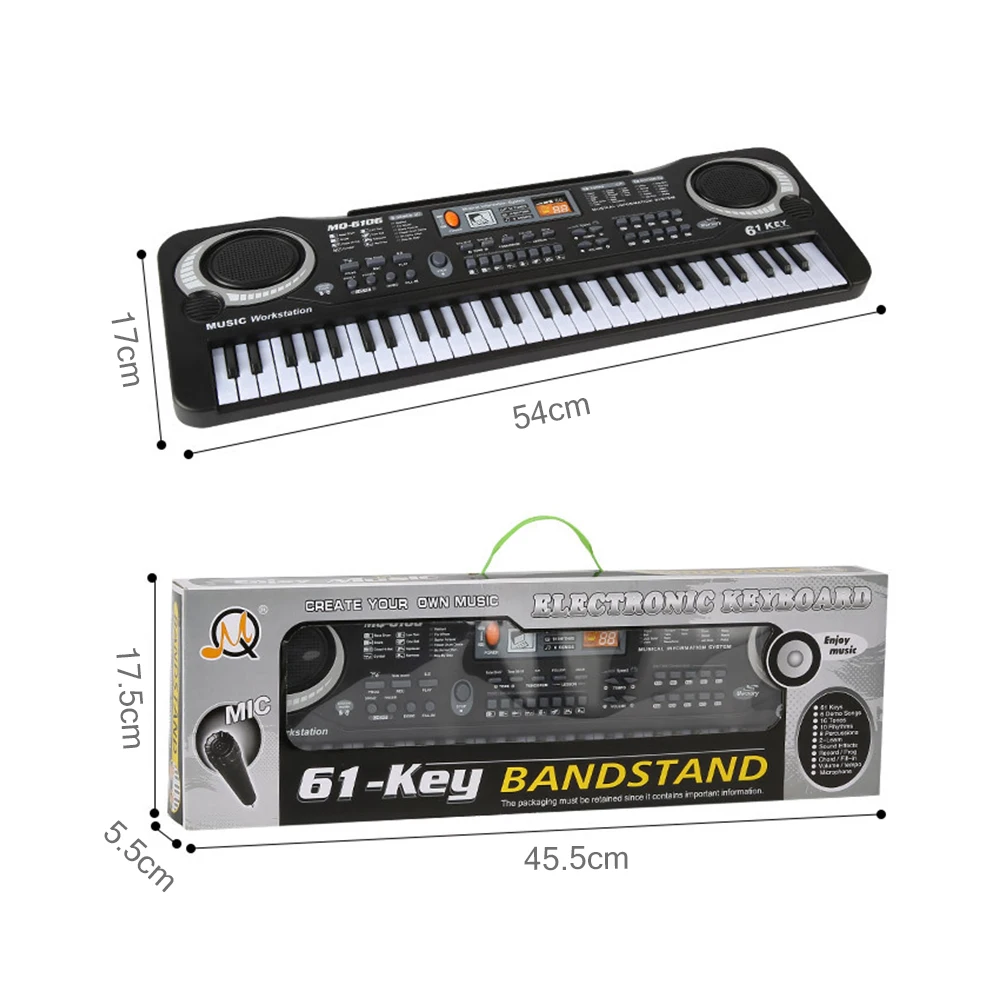 61 клавиша USB электронный орган цифровая клавиатура пианино электронное