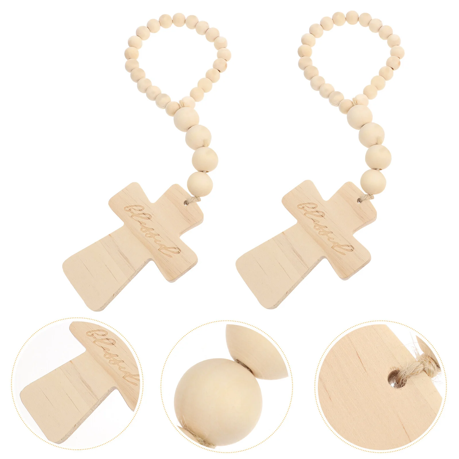 

2 шт., декоративные деревянные кольца-подвески