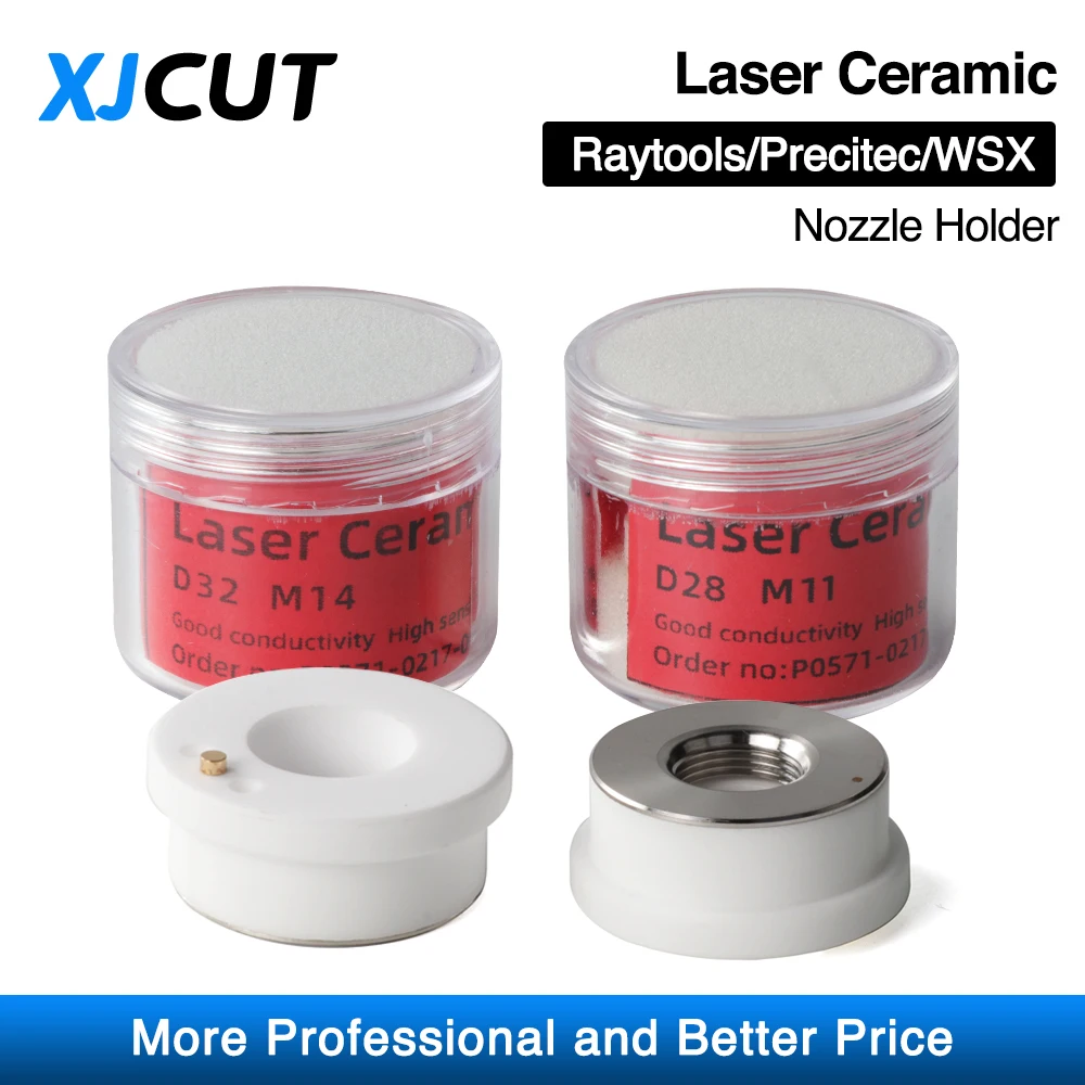 

5Pcs/Lot Laser Ceramic D28 D32mm Precitec/WSX/Raytools ceramic KT B2 CON P0571-1051-00001 Nozzle Holder For Fiber Laser Head