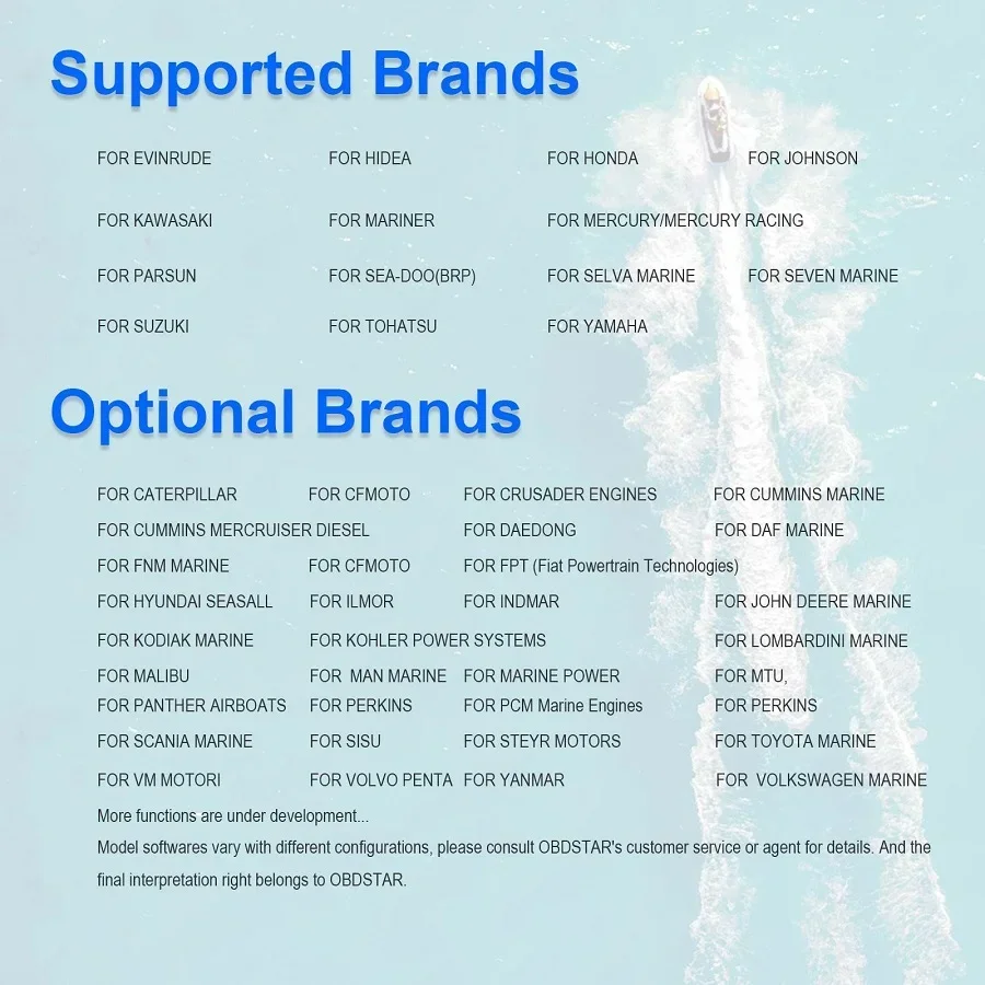 OBDSTAR D800 A + B C D Интеллектуальная диагностика полной конфигурации для морских
