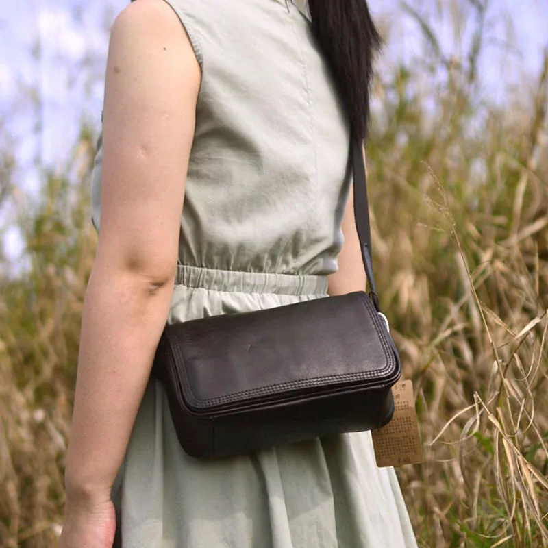 Сумка кросс-боди AETOO Мужская модная миниатюрная сумочка из воловьей кожи