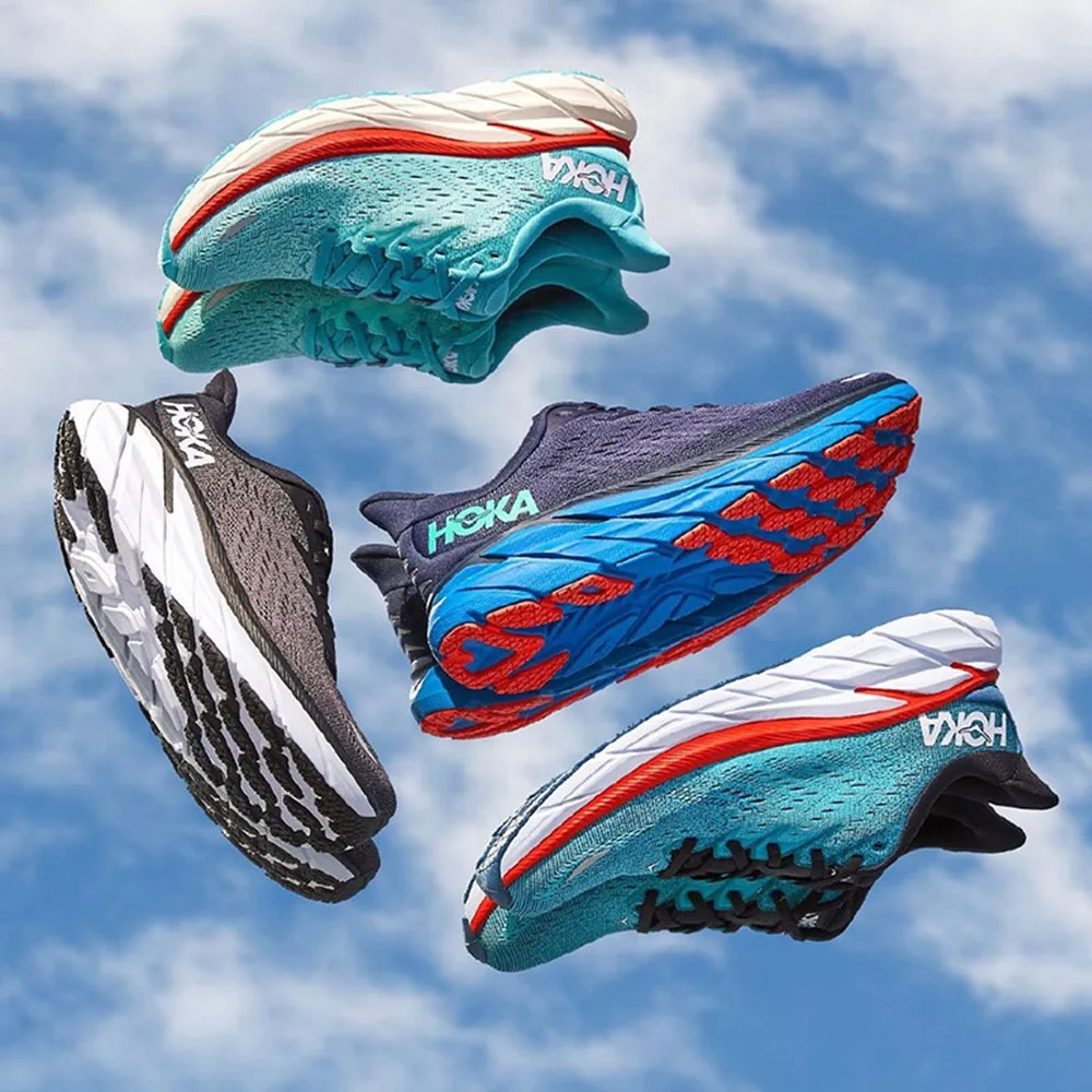 HOKA Clifton 8 Men Shock Absorption Breathable Trail Running Shoes Sneakers Outdoor Marathon Light Casual Tennis Shoes for Women