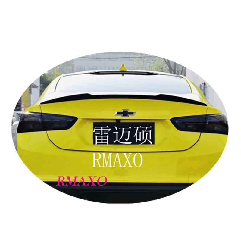 Для Malibu XL спойлер 2016-2018 ack ABS Материал заднее крыло автомобиля Цвет задний для