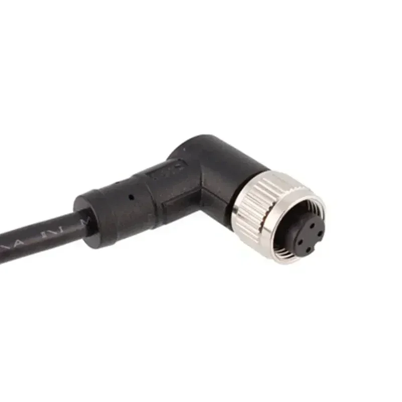 

M12 4-контактный 5-контактный 8-контактный 12-контактный разъем «папа-мама» с проводом, водонепроницаемый прямой локоть, авиационная вилка, удлинительный кабель датчика из ПВХ 10 м