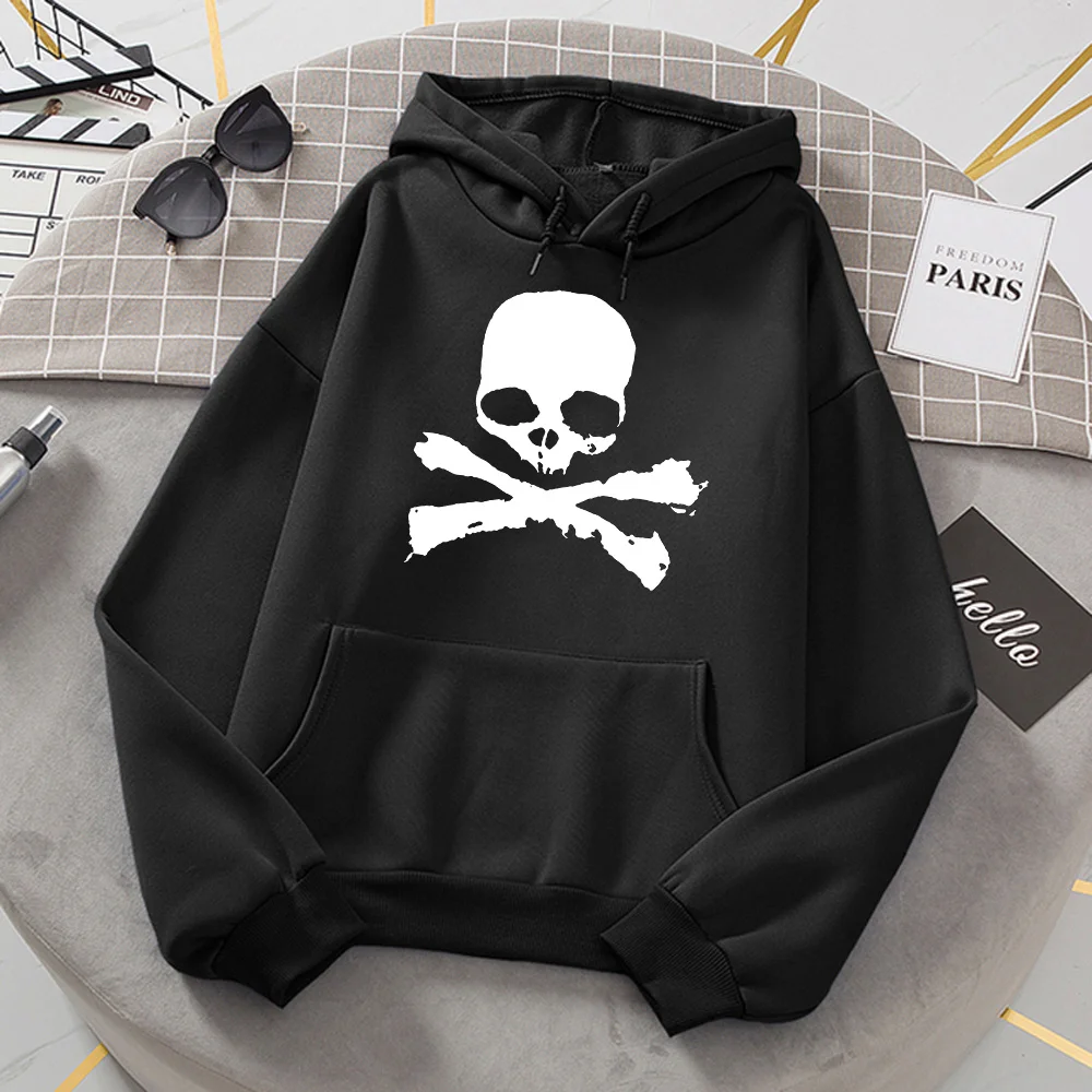 

skull hoodies women Korean style graphic long sleeve top gothic hoddies clothes women streetwear sweatshirts