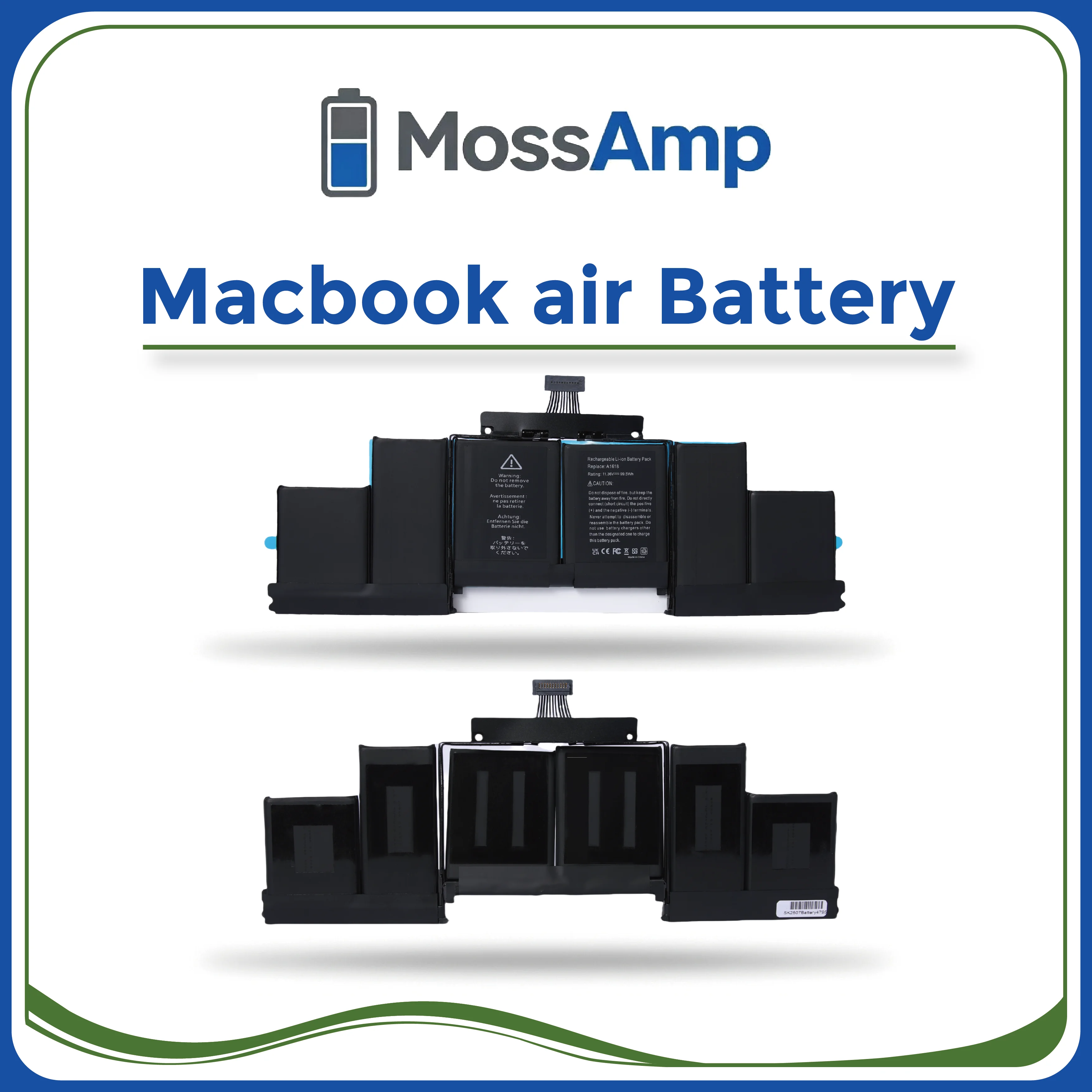 Фото MossAmp A1618 для APPLE MacBook Pro 15,4 дюйма Retina A1398 (EMC 2910), 15 дюймов A1398 (середина 2015 г.), подходит для A1389 (EMC 2909) №3