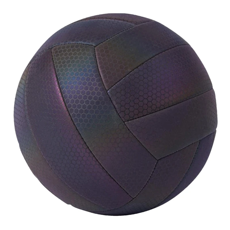 

Outdoor Reflective Volleyball Holographic Glowing Volleyball Light Up Night Game Volleyball Gifts For Kids And Adults