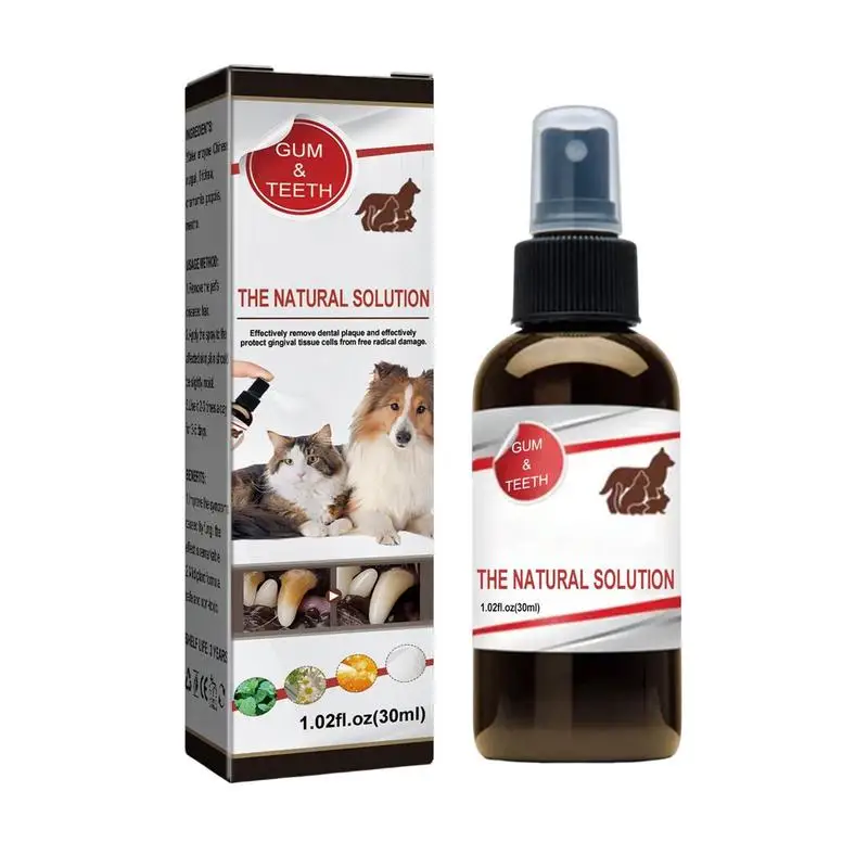 

Dog Dental Spray Fresh Breath Dog Dental Spray Dog Breath Freshener And Dog Teeth Cleaning For Dog Dental Care 30ml Dog Water