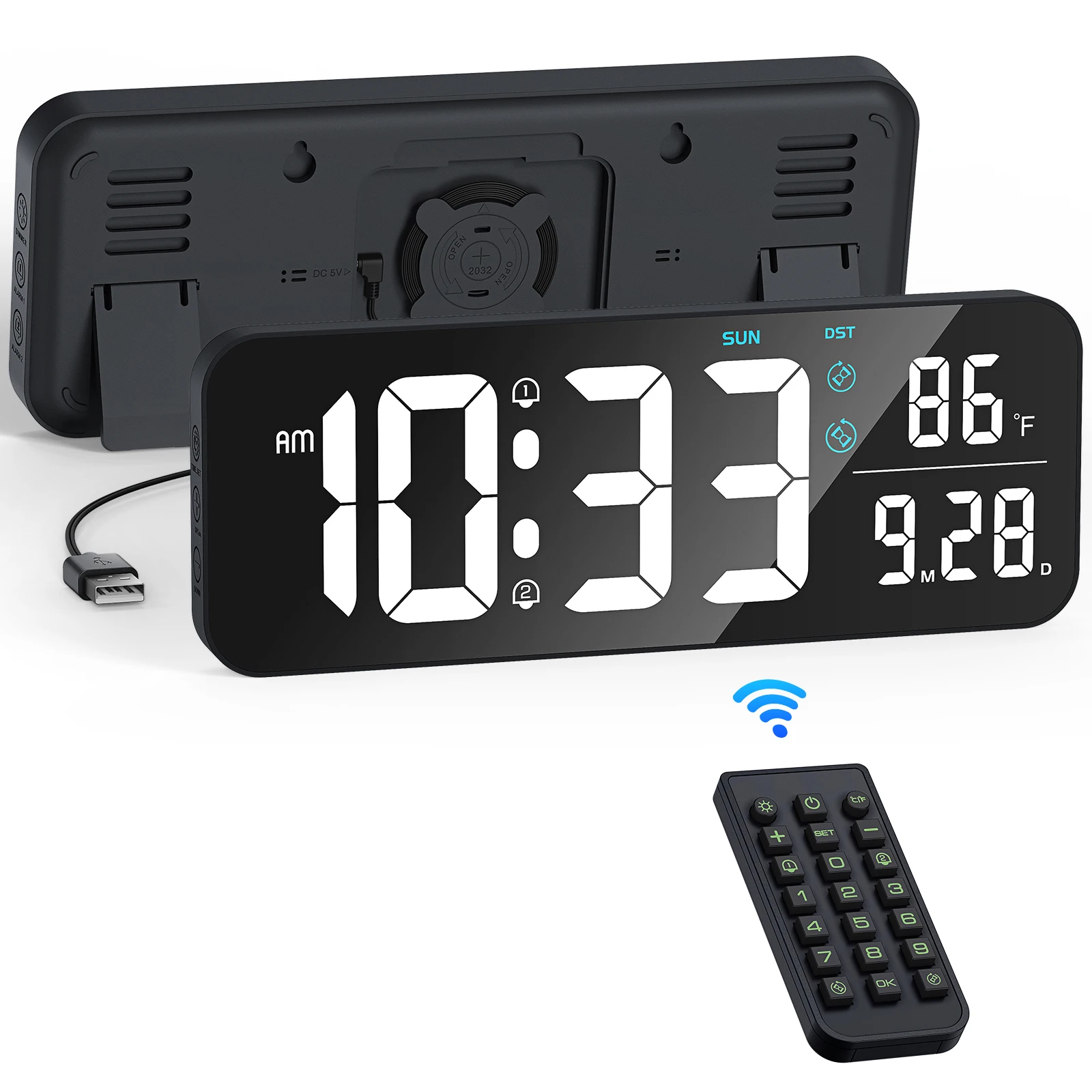 

Цифровой будильник с подсветкой для дома