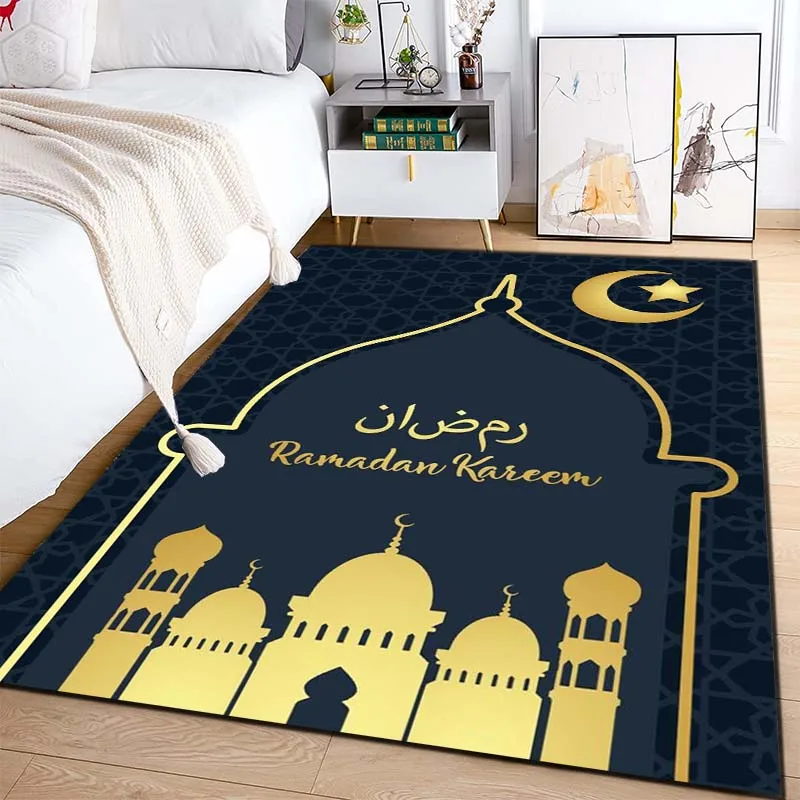 

Portable Prayer Rugs Islamic Festival Muslim Kneeling Poly Mats Ramadan Kareem for Muslim Islam Waterproof Prayer Mat Carpet