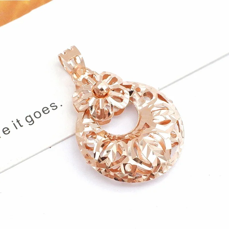 Классическое Сверкающее Ожерелье В Арабском Стиле С Цветочным Кулоном Для