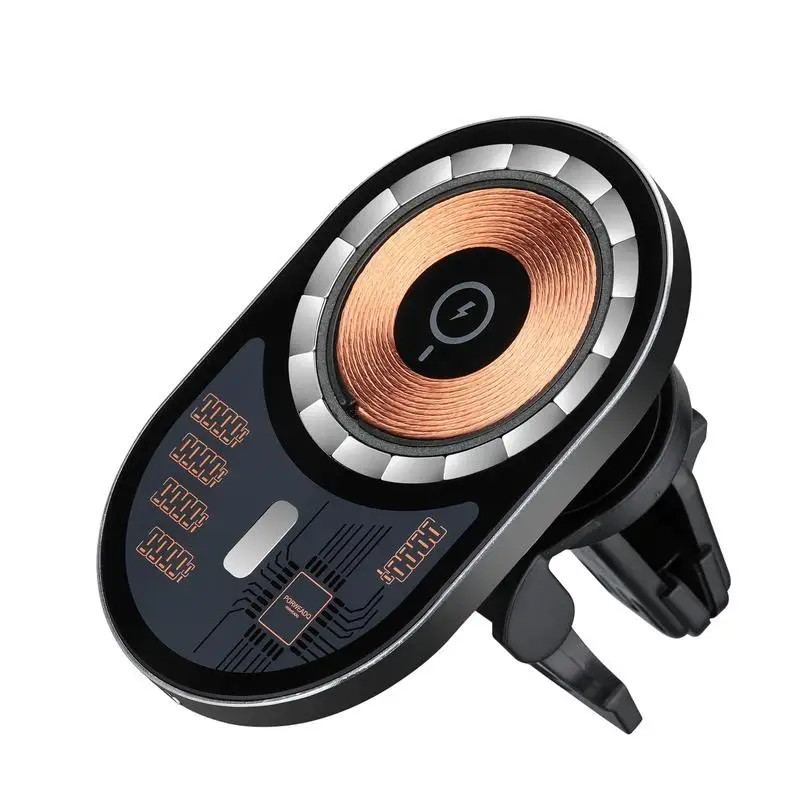 

15W Wireless Car Charger Wireless Charger Air Vent Car Phone Holder Mount Compatible With Black Charger For Car