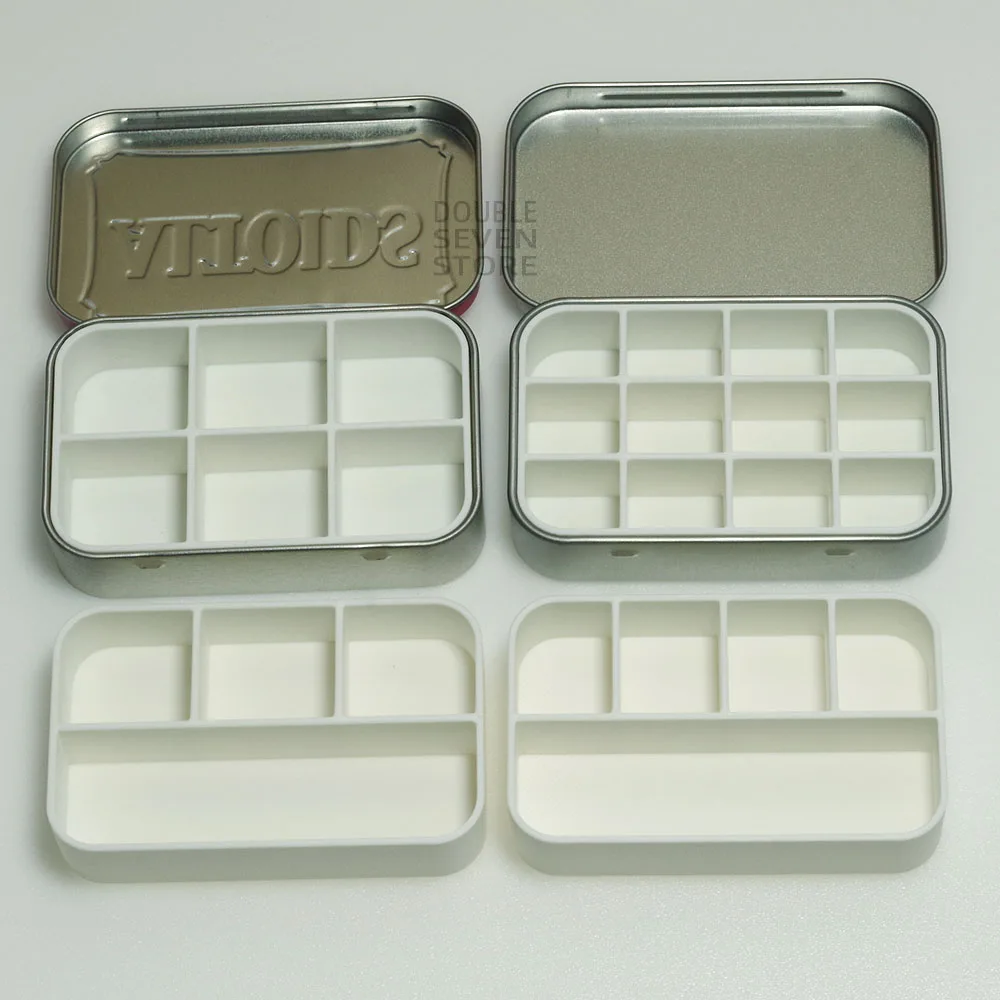 Металлический жестяной поднос Белый Органайзер художественная палитра