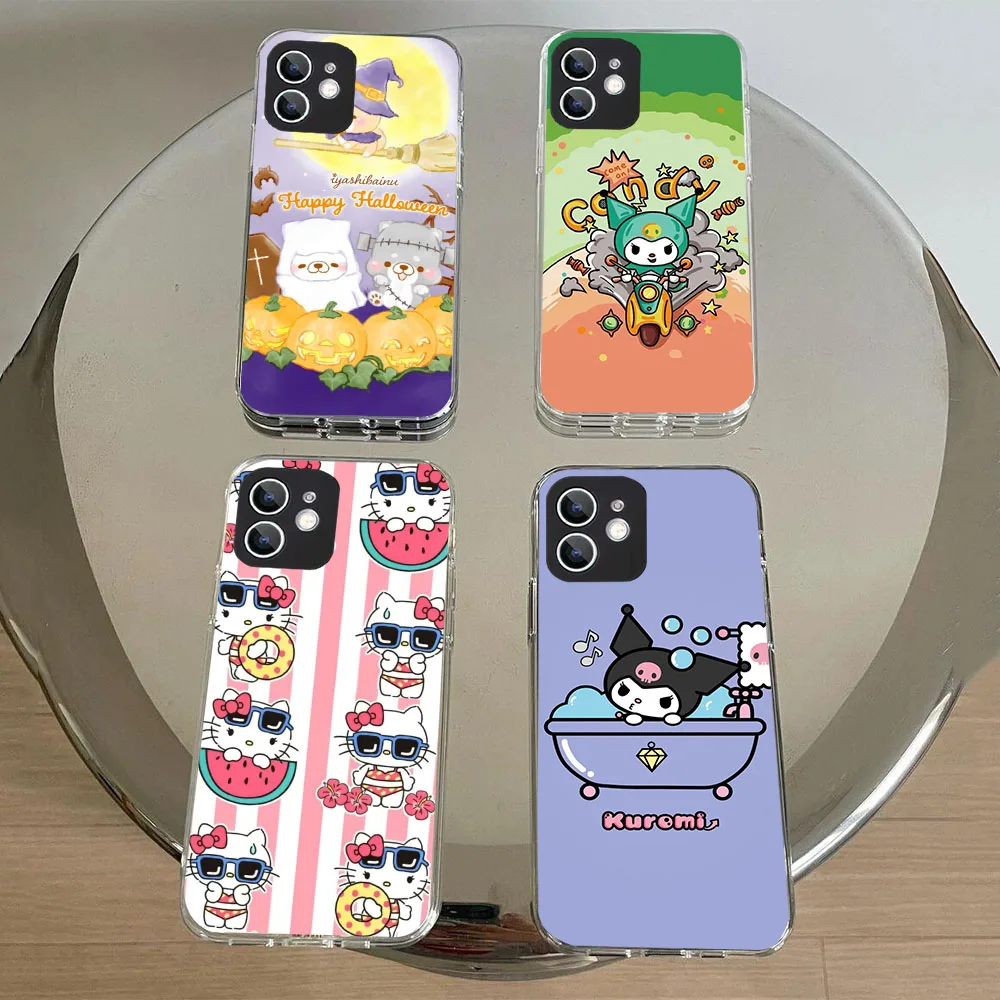 WRA-27 Sanrio Pompompurin Прозрачный гибкий чехол из ТПУ для Moto One Edge 20 30 40 50 Action Fusion Zoom Lite neo Pro