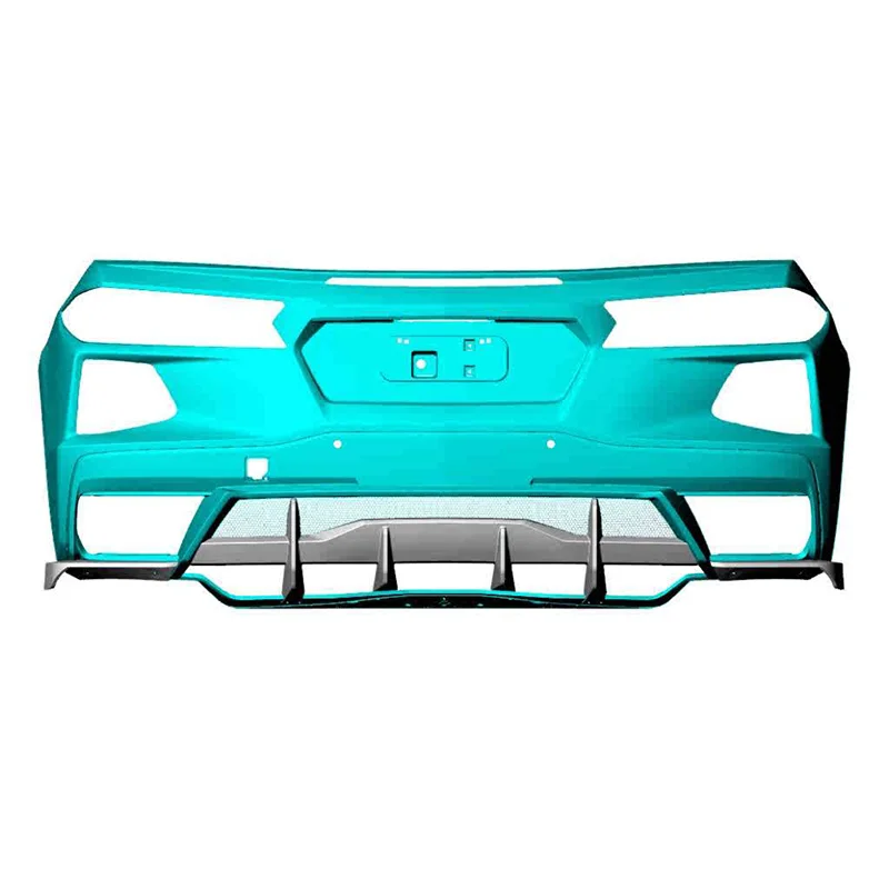 Диффузор заднего бампера из углеродного волокна для Chevrolet Corvette C8