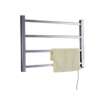 free shipping new stainless steel square tube heated towel rail electric towel warmer for bathroom tw sq3
