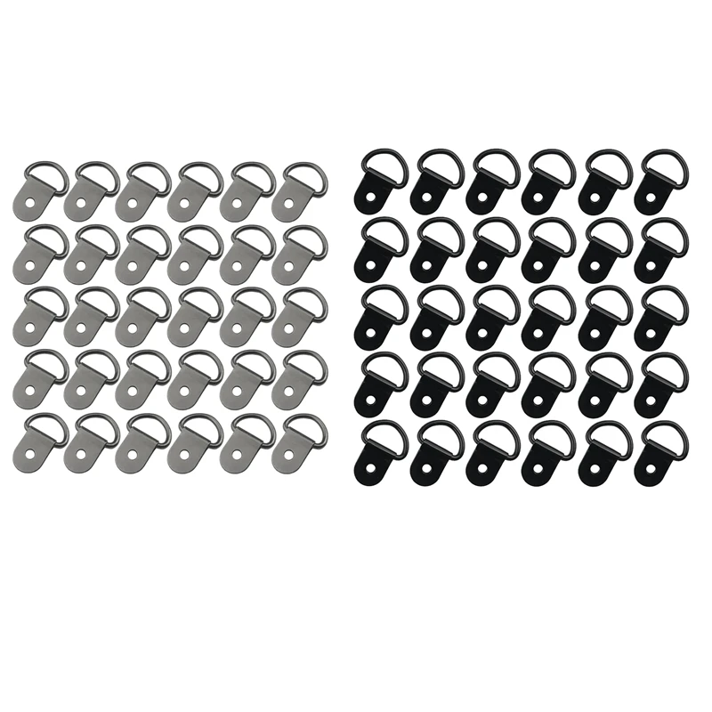 

30 PCS Small Steel D-Ring Tie Downs, D Rings Anchor Lashing Ring For Loads On Case Truck Cargo Trailers RV Boats